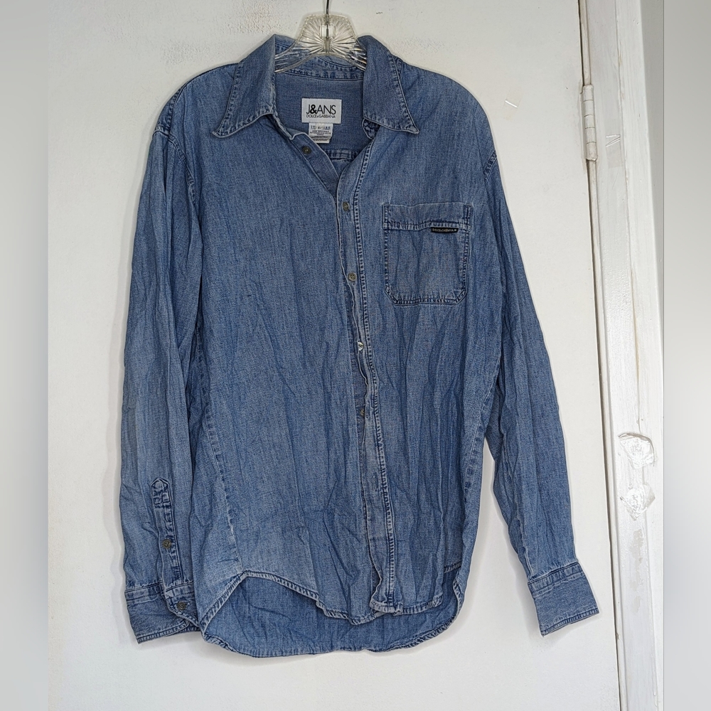 J&ANS by Dolce & Gabbana denim shirt Large